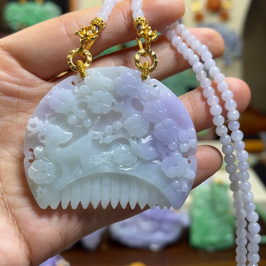 翡翠未镶嵌颈饰天然翡翠