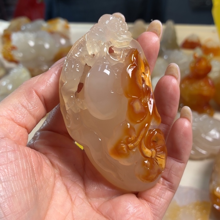 玛瑙/玉髓未镶嵌吊坠(不含链)