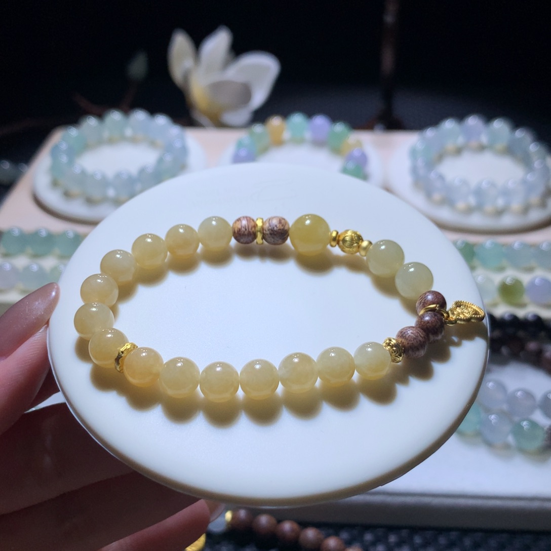 散珠翡翠福利款黄翡