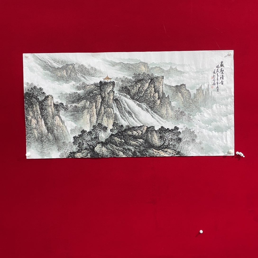 国画凌行志手绘作品