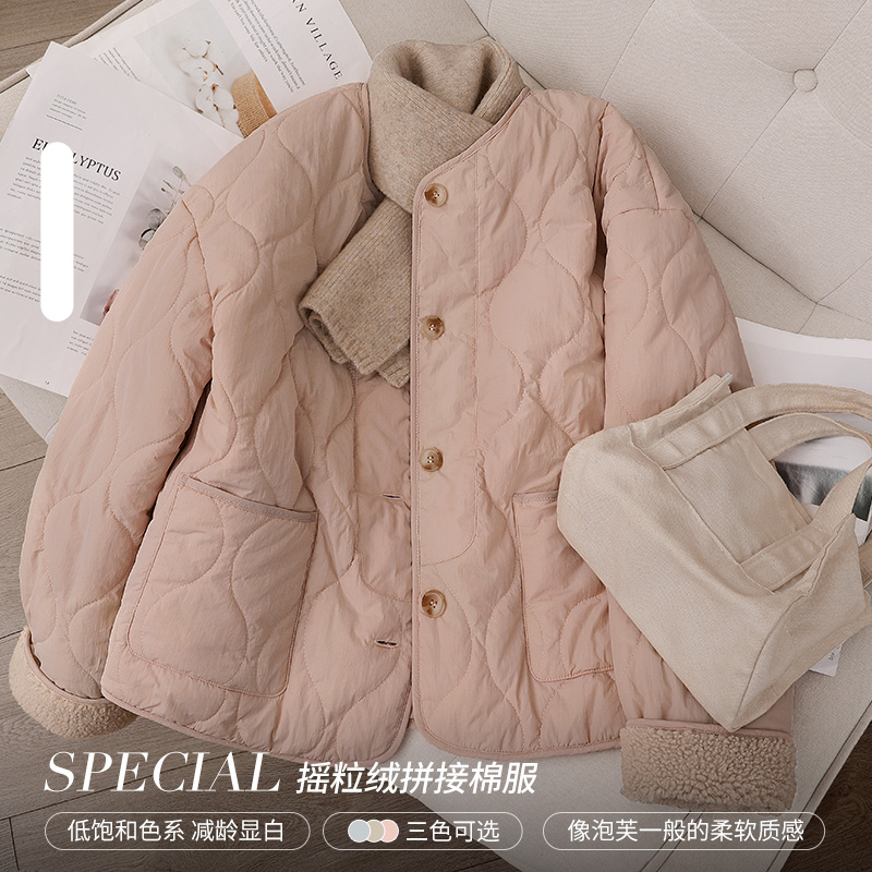 丝柏舍流光风冬装新款时尚洋气百搭女装优雅减龄棉衣S34B2774H