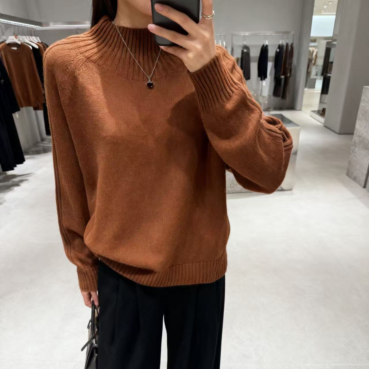 80%羊毛!胸114-160长65（部分无三标介意慎拍）针织上衣 4502