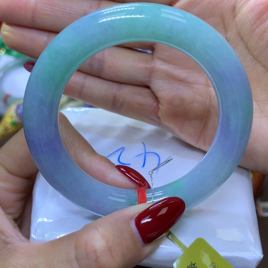 【闪购商品】翡翠颈饰未镶嵌圈口55-54