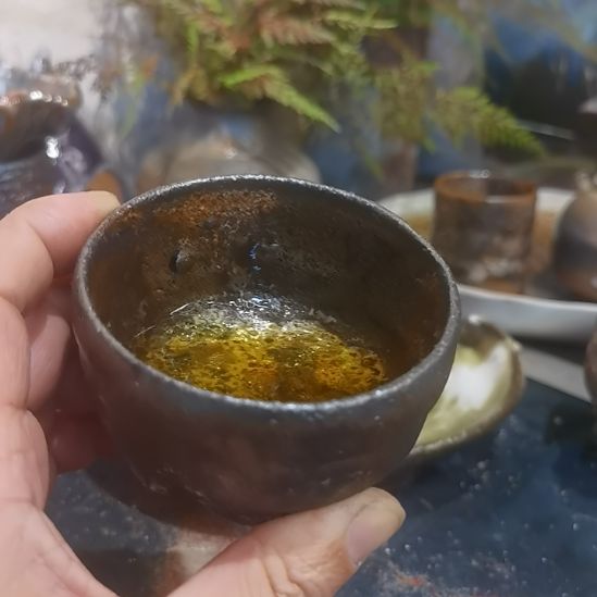 海***硬陶摆件手工高温原矿窑变特价福利