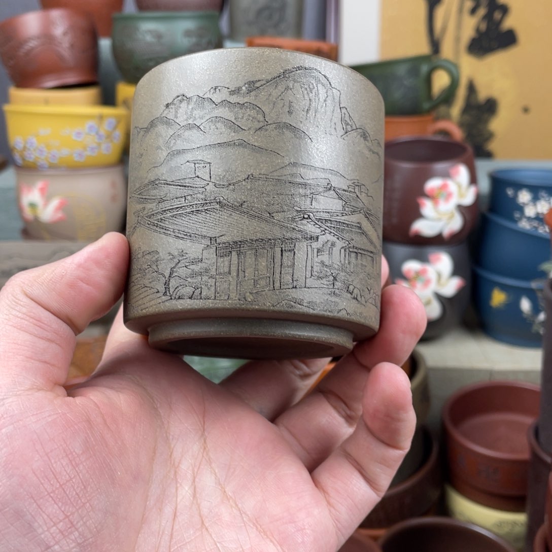 紫砂茶杯紫砂茶杯