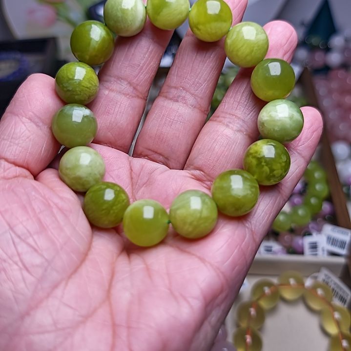 未镶嵌手串水晶纯天然岫玉手串，多样性发一