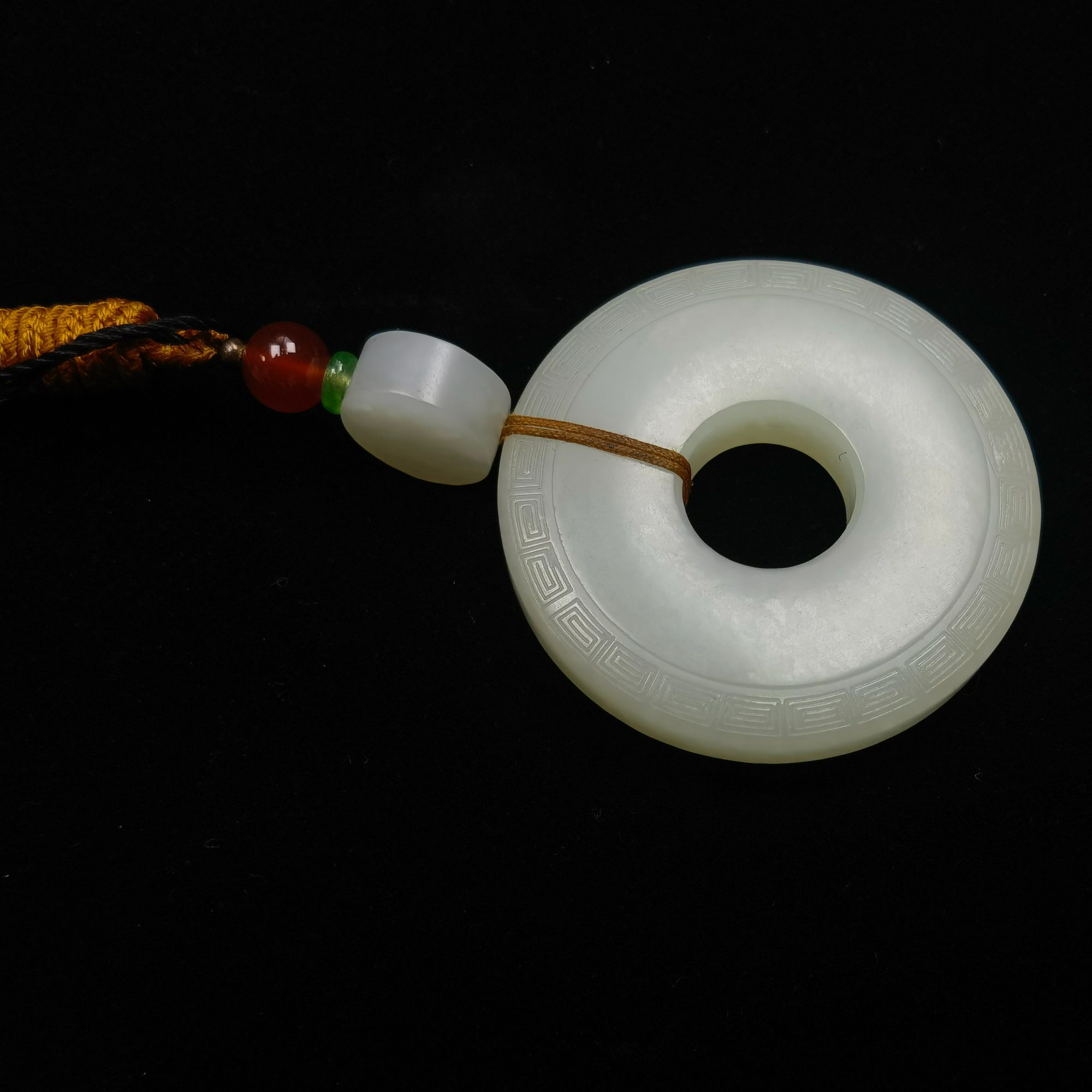 和田玉平安扣玉佩TSZZ620240396