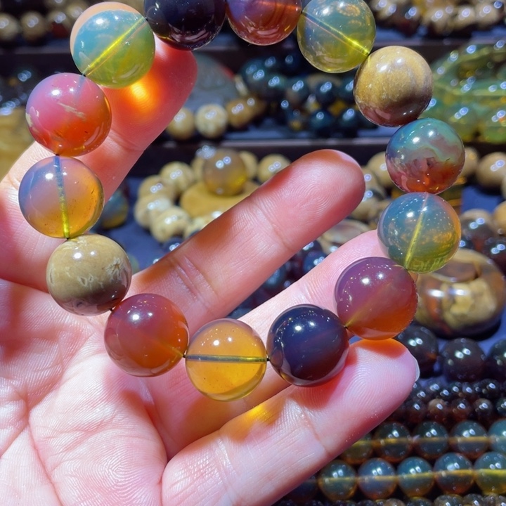 琥珀手链未镶嵌天然