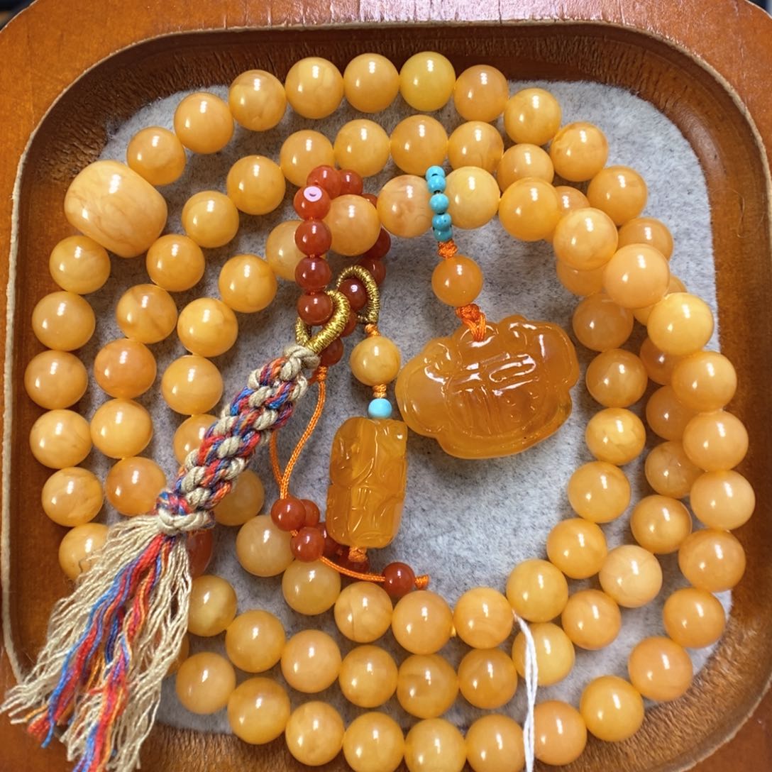 蜜蜡手串未镶嵌蜜蜡手串