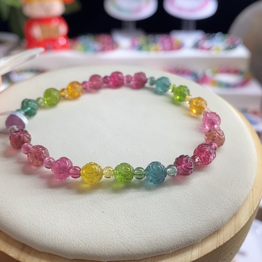 未镶嵌手链碧玺回纹