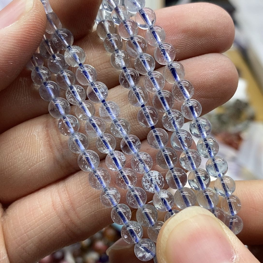 海蓝宝石手链未镶嵌天然