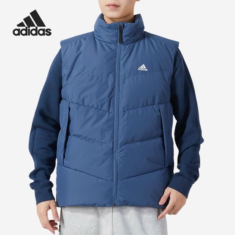 Adidas/阿迪达斯官方正品冬季新款男子立领保暖马甲IS0370