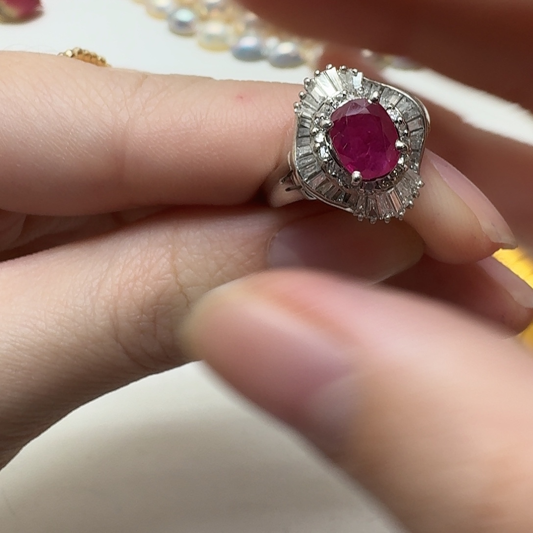 戒指未镶嵌红宝石