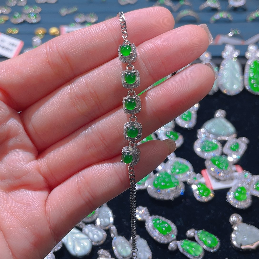 未镶嵌手链翡翠手链