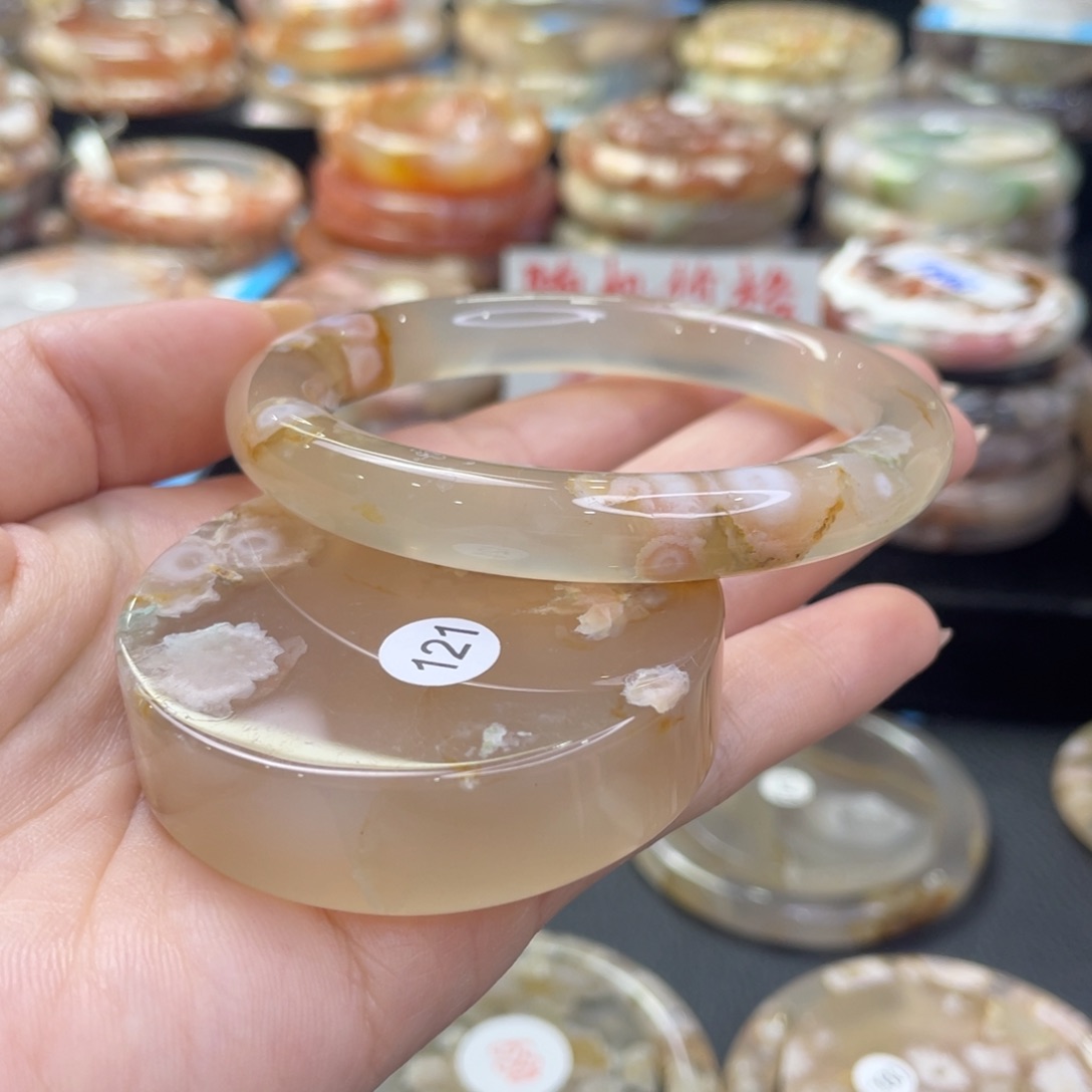 未镶嵌手镯石英质玉果*56/121不退换