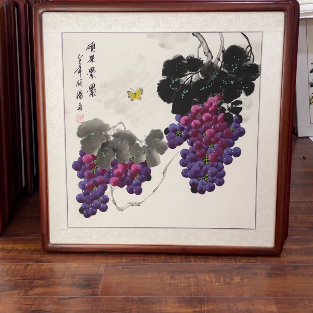 国画带框尺寸63*63厘米