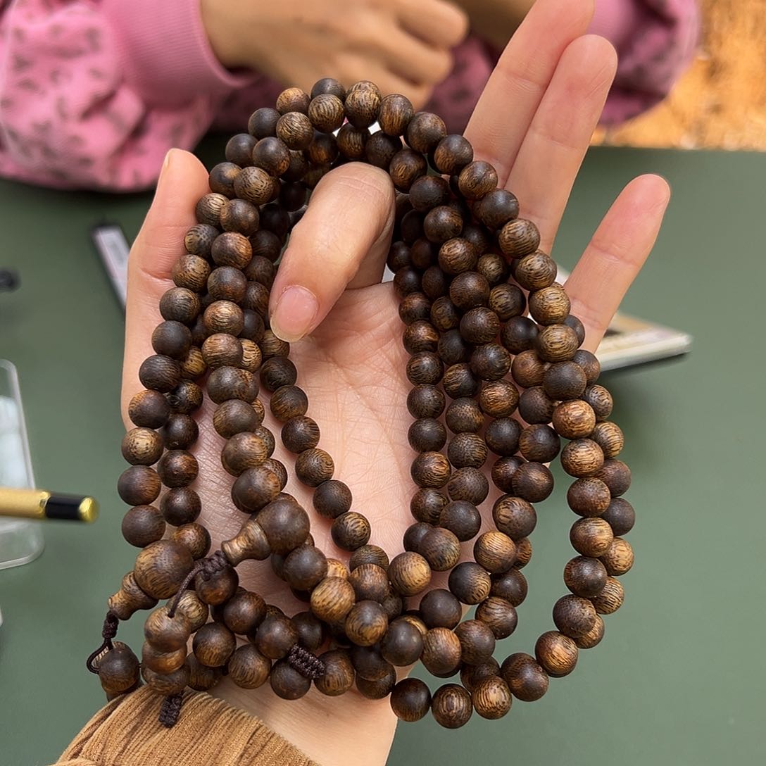 沉香手串乌身28克0.8多样性发一条