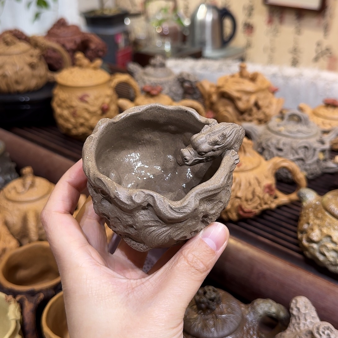 茶壶紫砂老料供春杯130cc