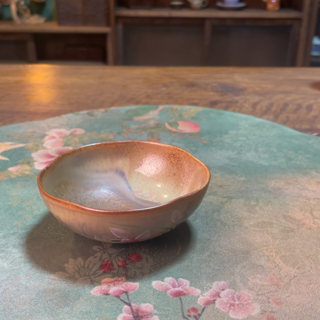 柴烧纯手工手绘陶瓷