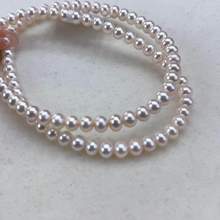 淡水珍珠颈饰银S925镶嵌5➕极光炫彩高品