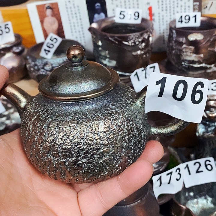 紫砂茶杯蒙*人柴烧纯手工106