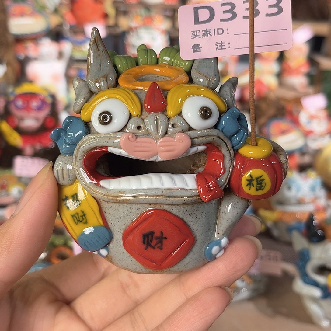 泥塑纯手工茶宠摆件