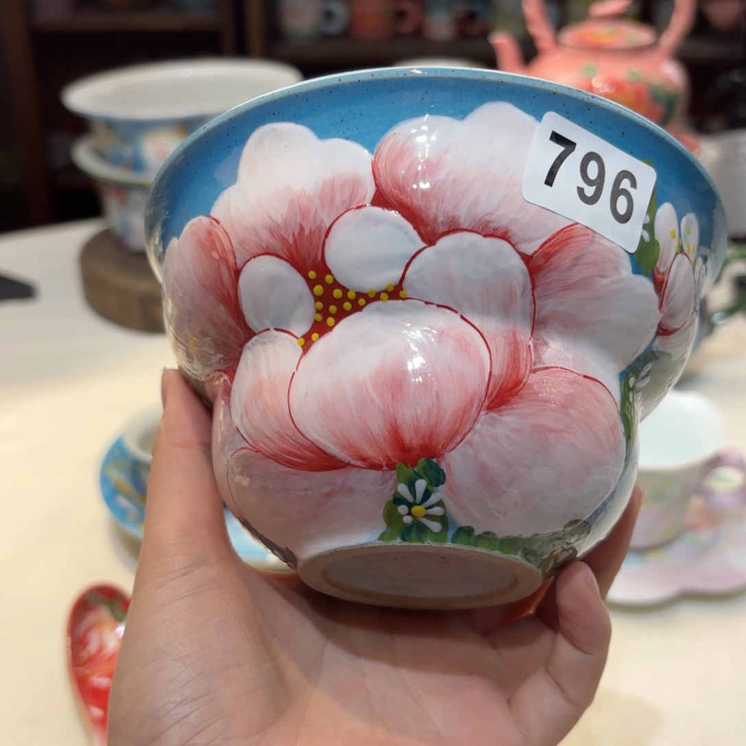 晚****享景德镇手绘高温釉下彩陶瓷茶具