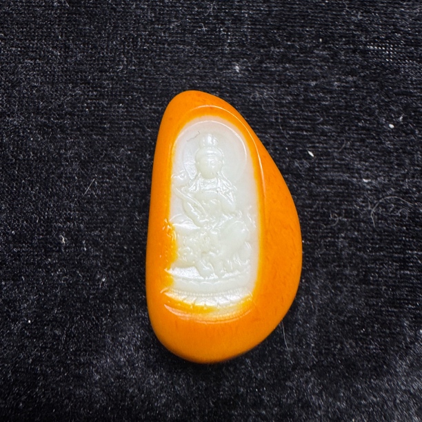 和田玉文殊菩萨吊坠