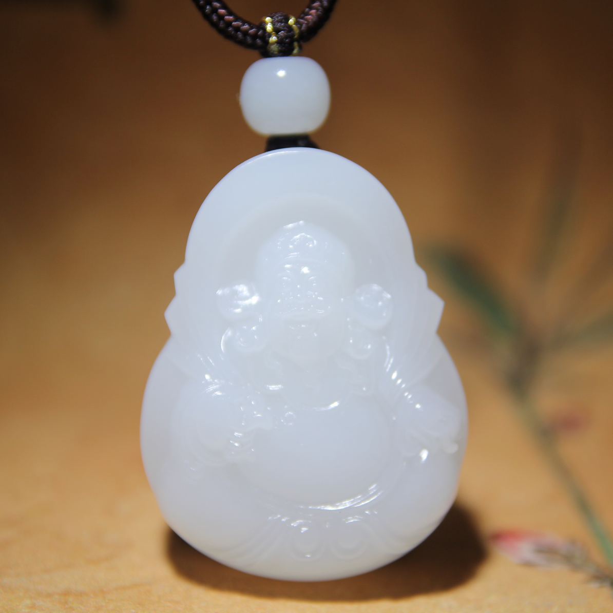 【苏州峰玉坊】精品和田玉财神挂件