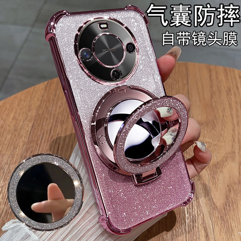 适用华为畅享70X活力版手机壳BRE-AL00a镜头膜防摔软壳女创意镜子
