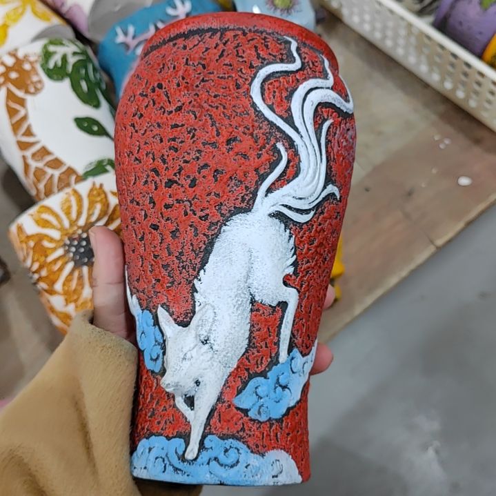 陶吸水透气的白陶花盆凑满12发货