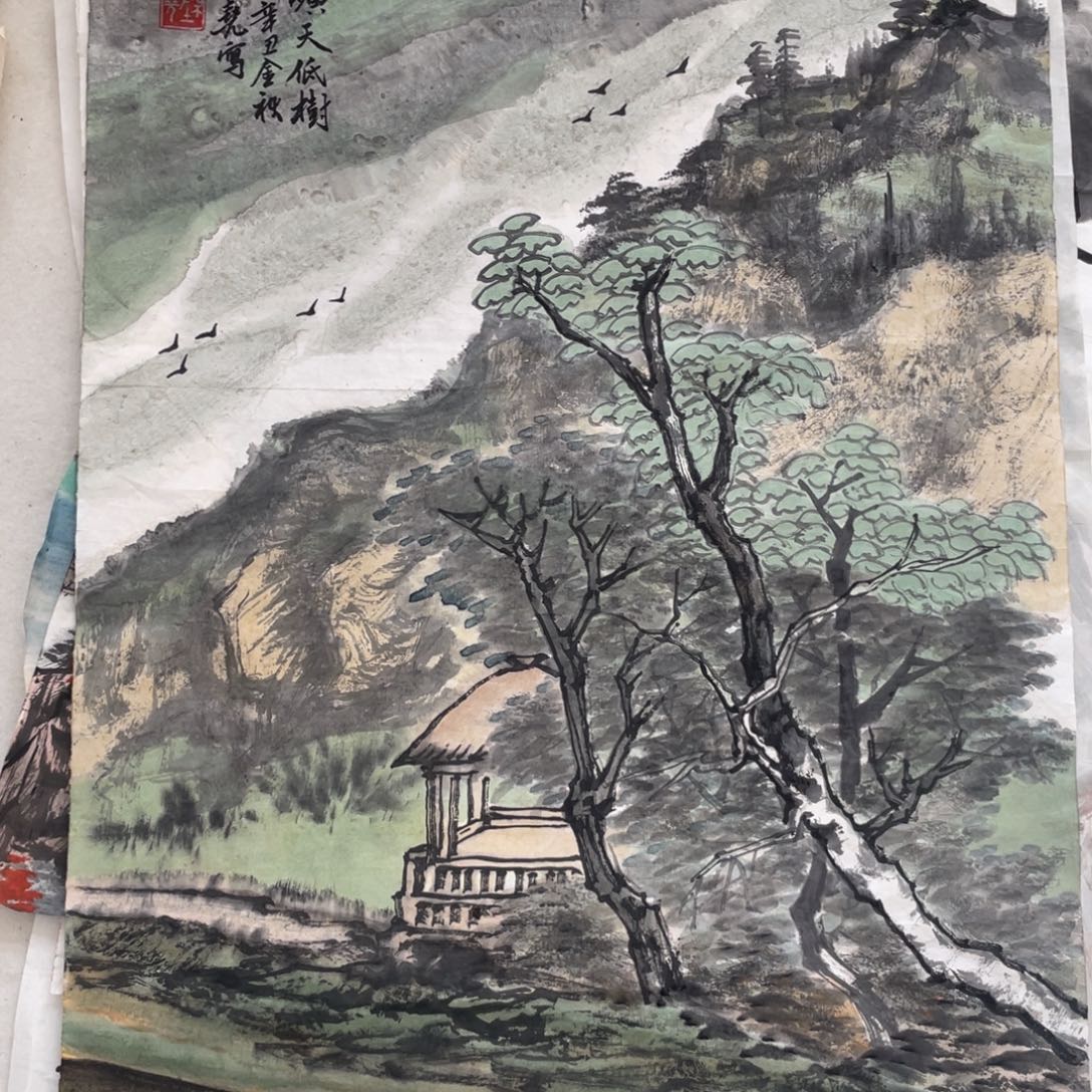 国画陈尧老师绘画