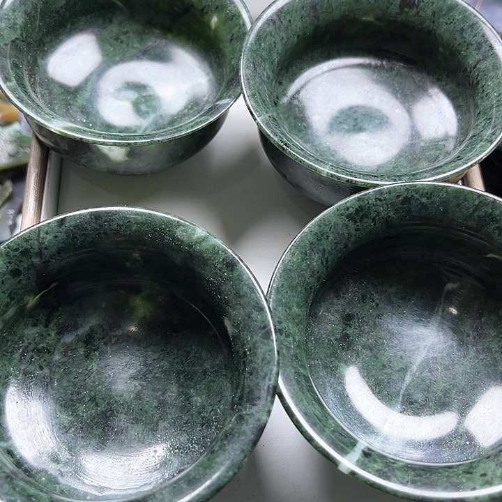 和田玉（糖玉）和田玉边角料9K金镶嵌花*岩