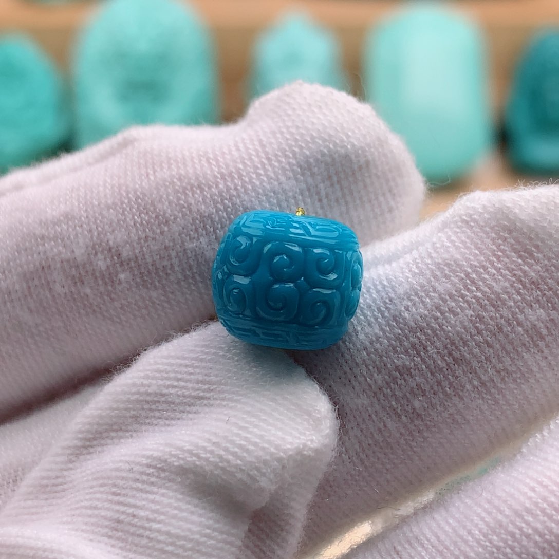 绿松石珠宝奇石未镶嵌10.3✖️9.2