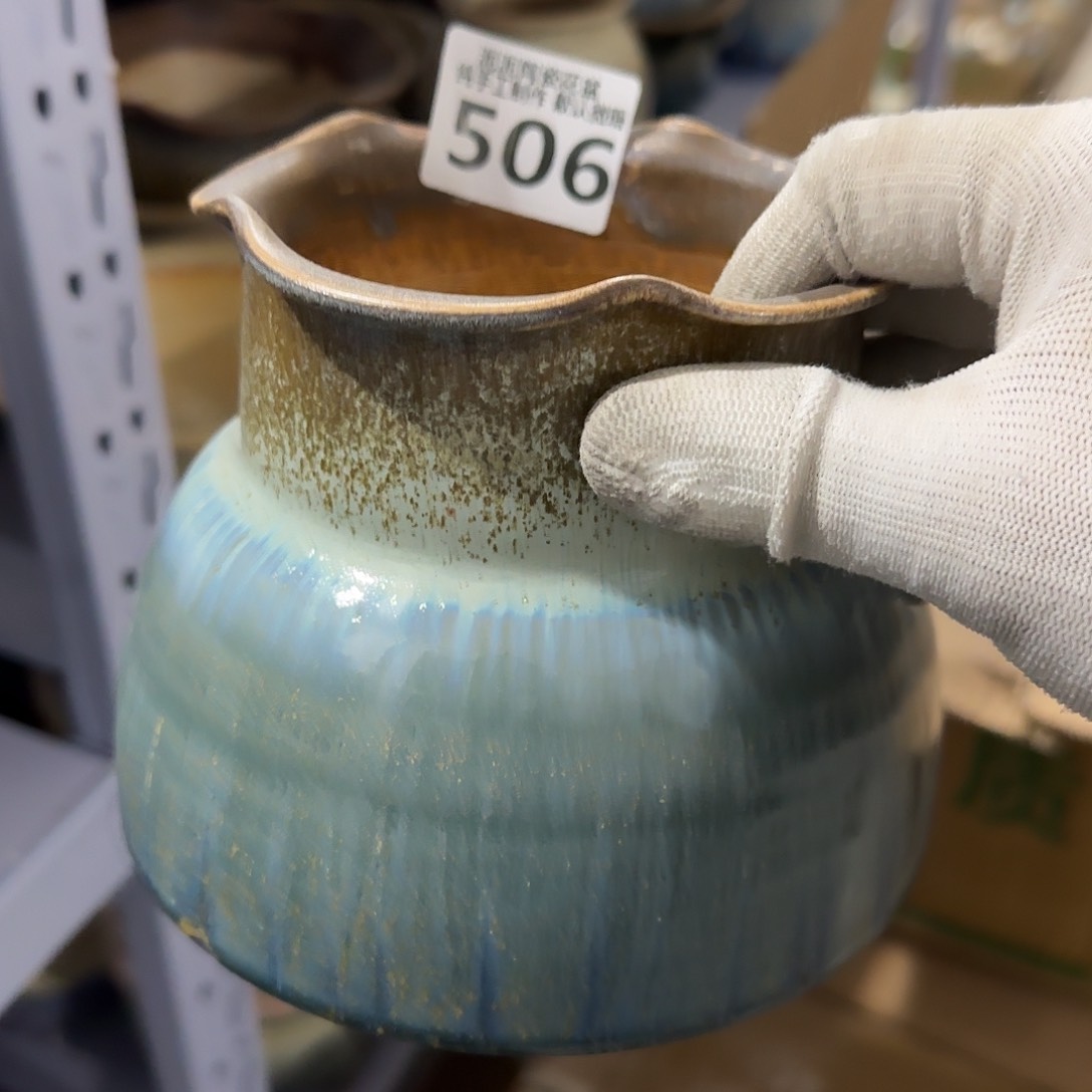 瓷片景德镇手工花盆