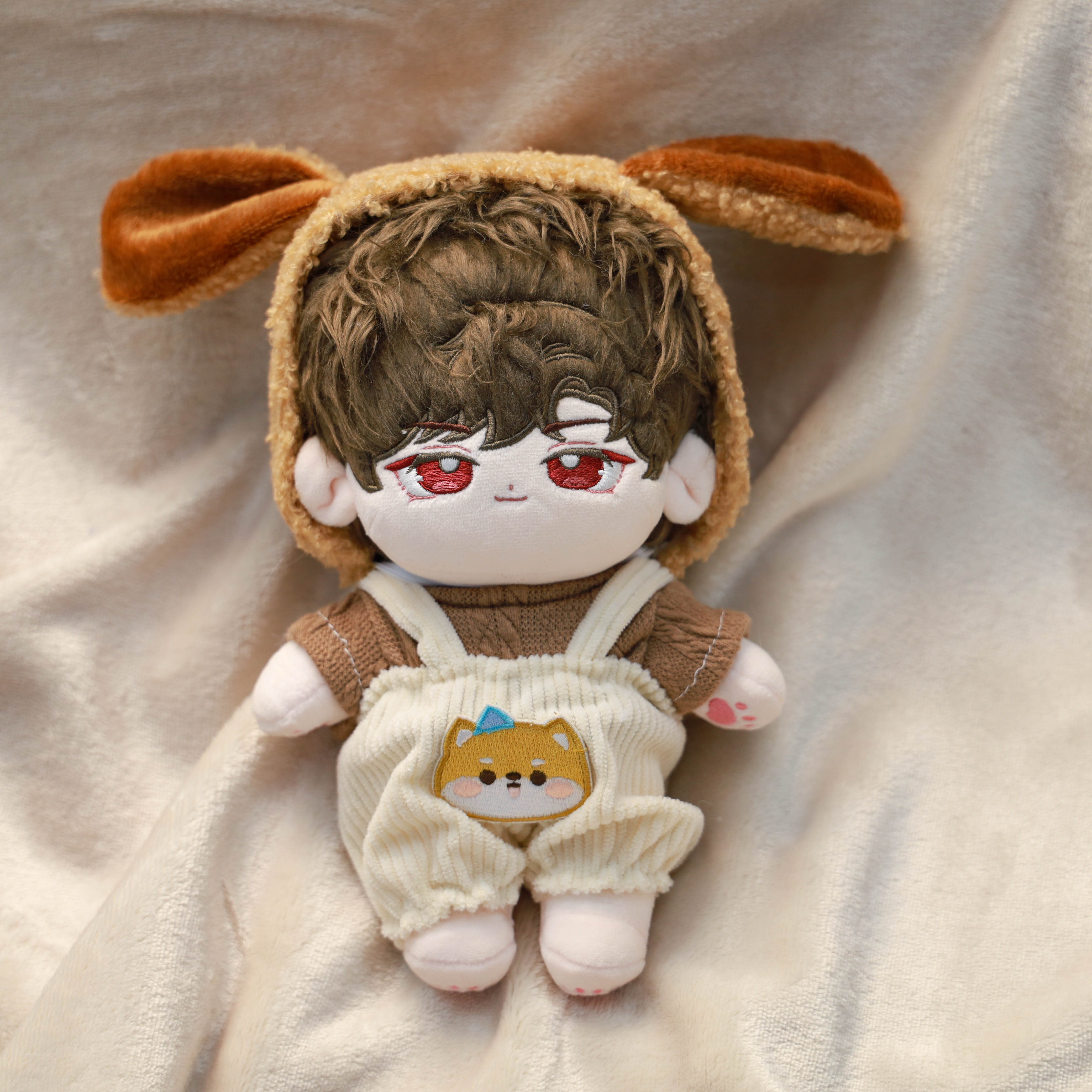 小熊摩卡棉花娃娃娃衣20cm冬季限定手工制作