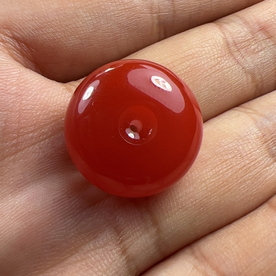 南红玛瑙平安扣未镶嵌