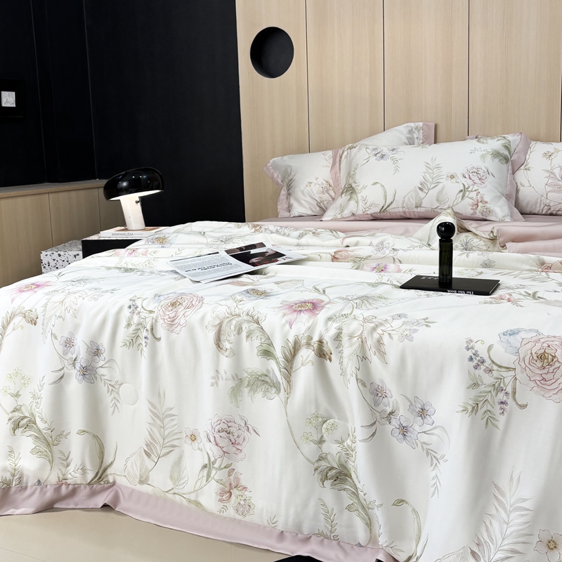 【单件夏被】空调被芯夏凉被子夏季夏天莱赛尔纤维机洗印花丝滑轻奢