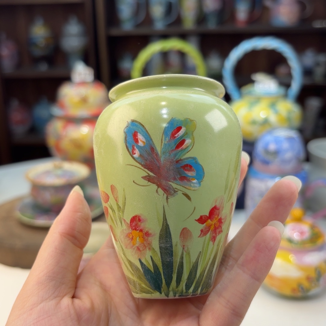 瓷片景德镇手绘高温釉下彩陶瓷茶具