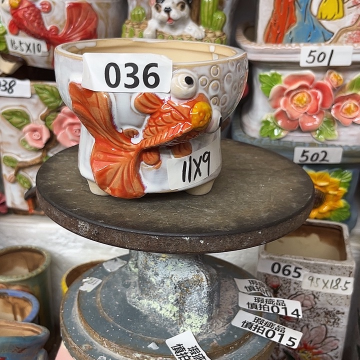 粗陶材质多肉花盆