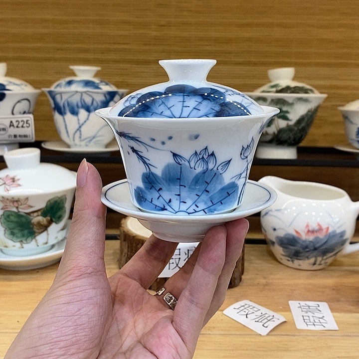 手绘荷花马蹄140瑕疵福利款