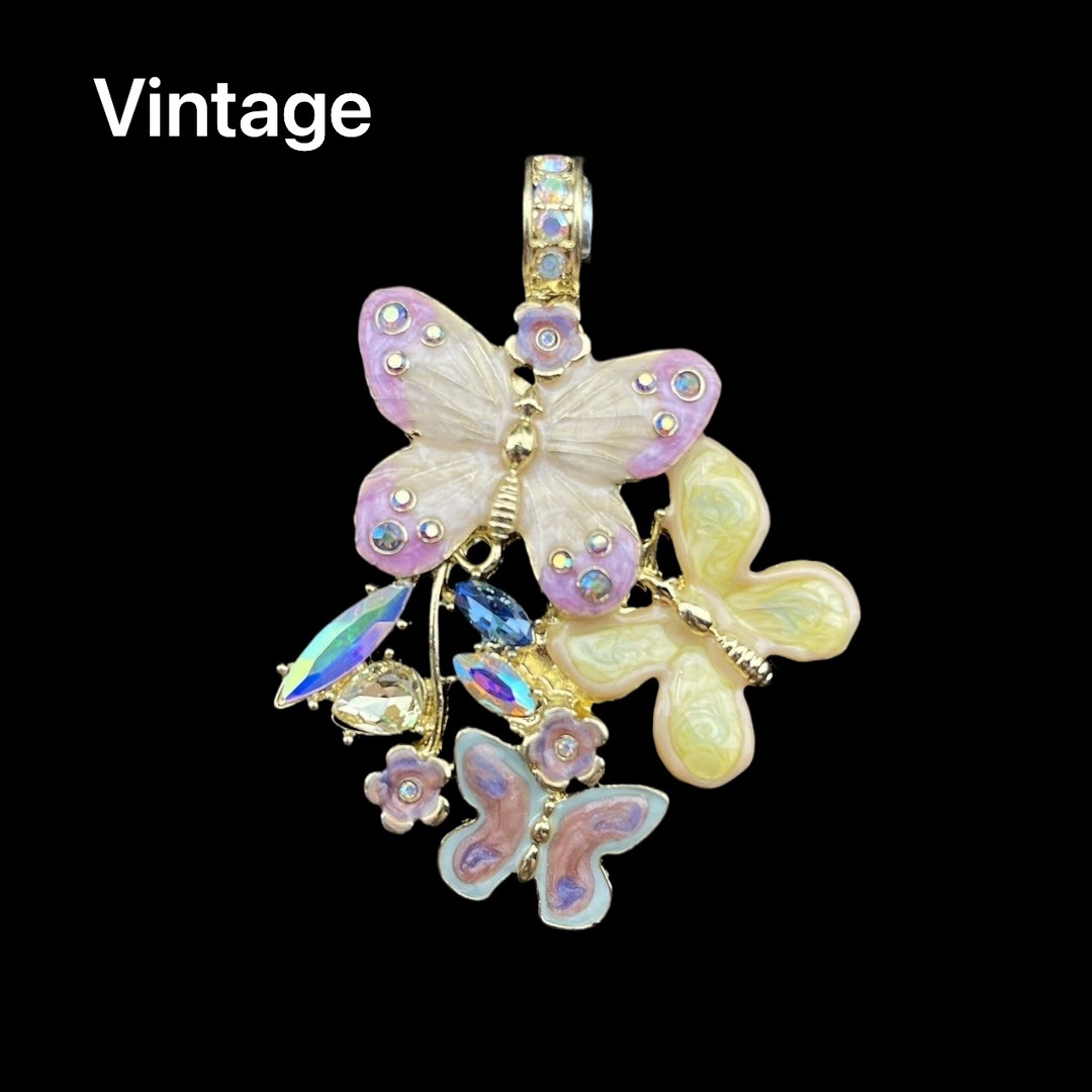 铜合金珐琅吊坠 新款蝴蝶珐琅吊住手工气质轻奢时尚百搭简约精致