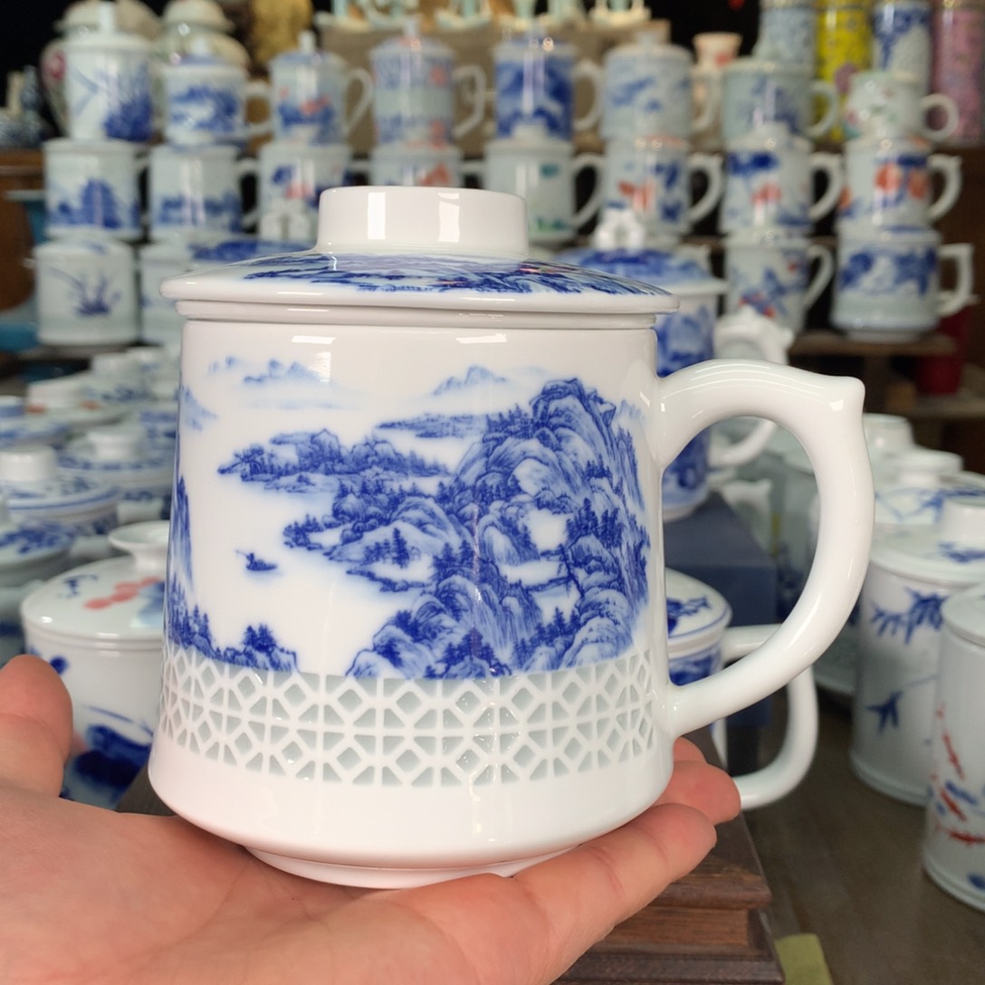 游*景德镇陶瓷高温办公杯