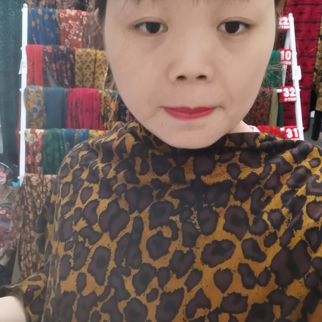 混纺黄色豹纹1米单面奥绒