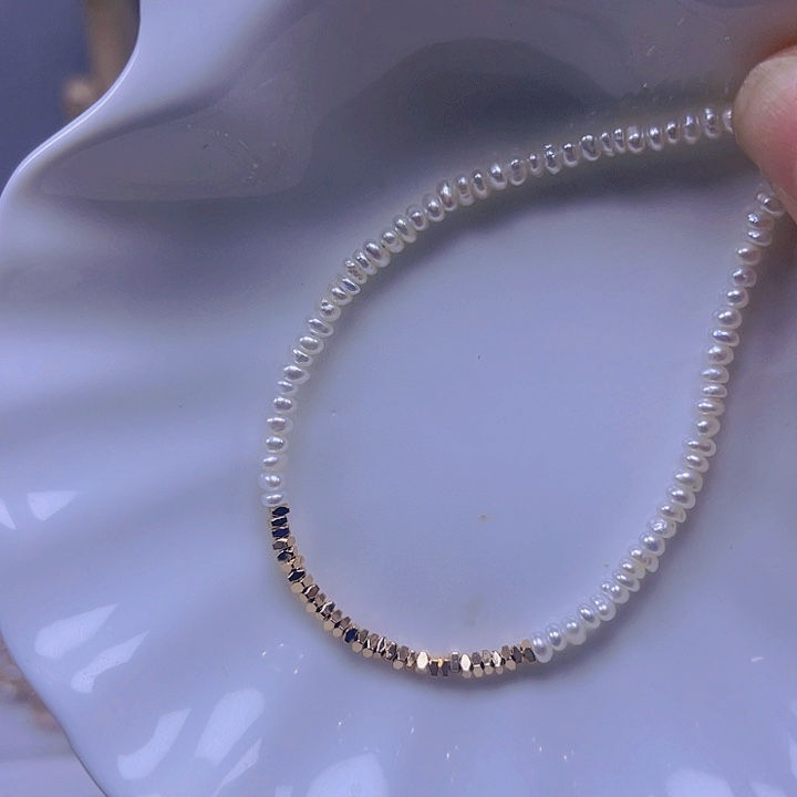 淡水珍珠手绳合金