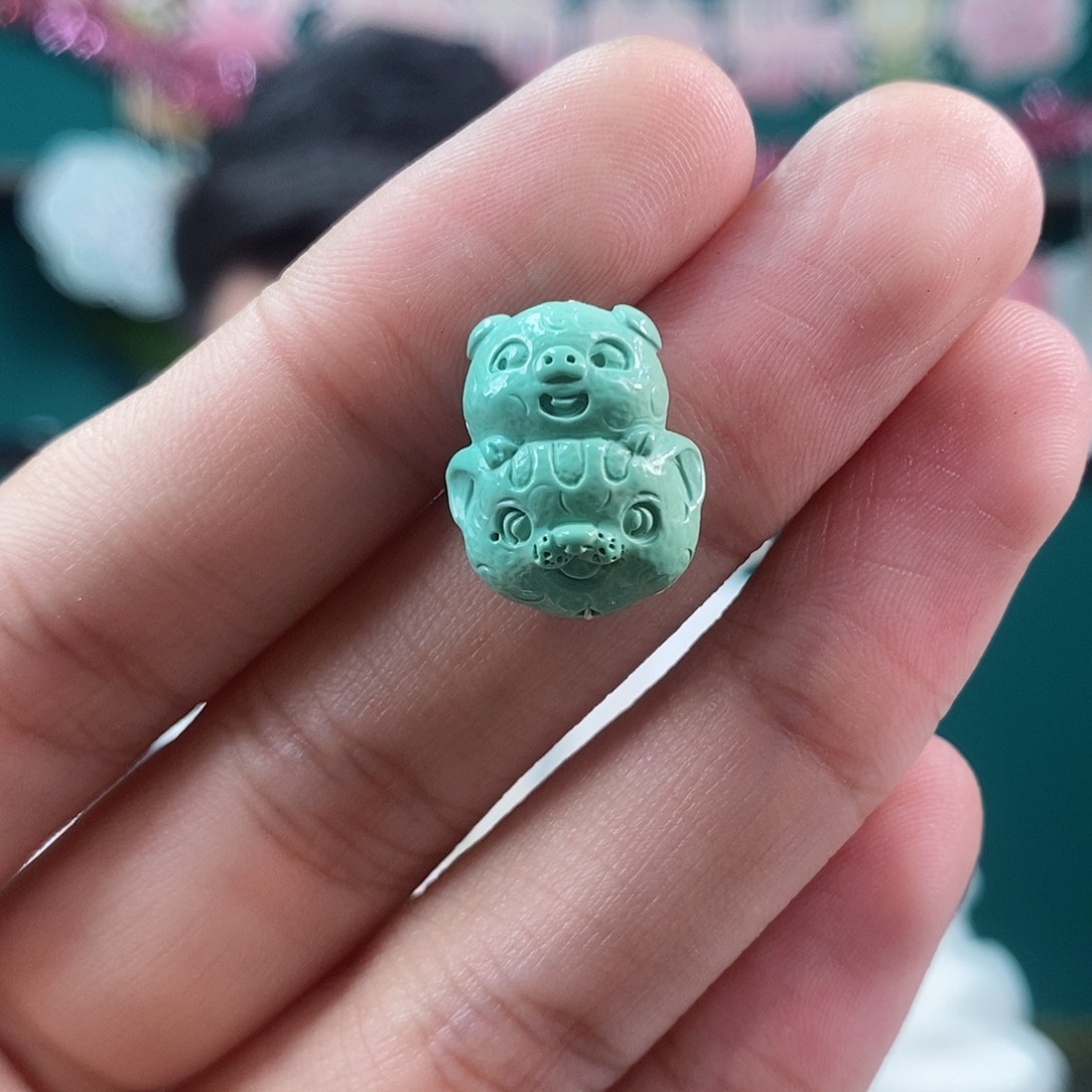 绿松石珠宝奇石未镶嵌