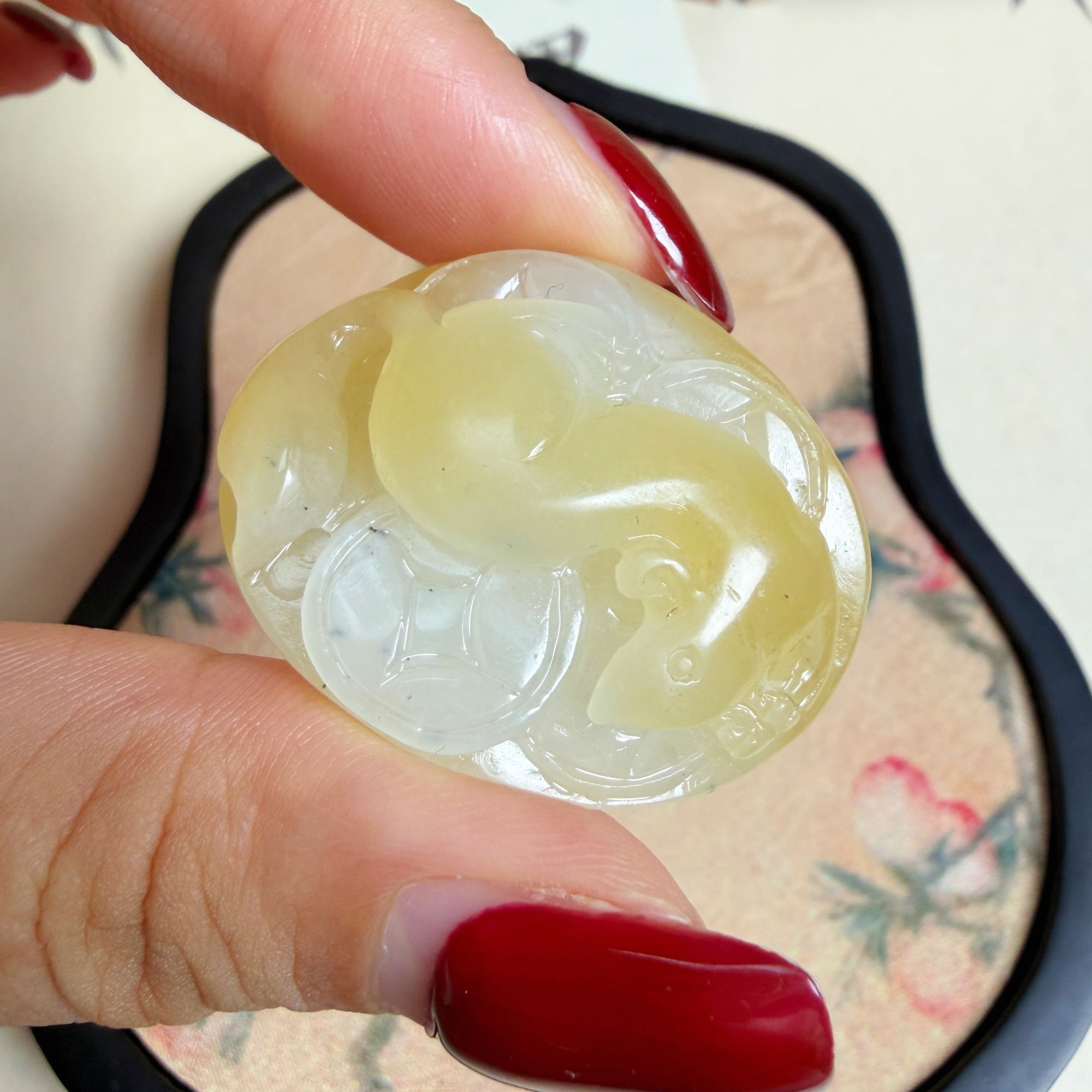 天然和田玉精雕鼠钱吊坠每天鼠钱精致雕刻吊坠小众独特吊坠送朋友