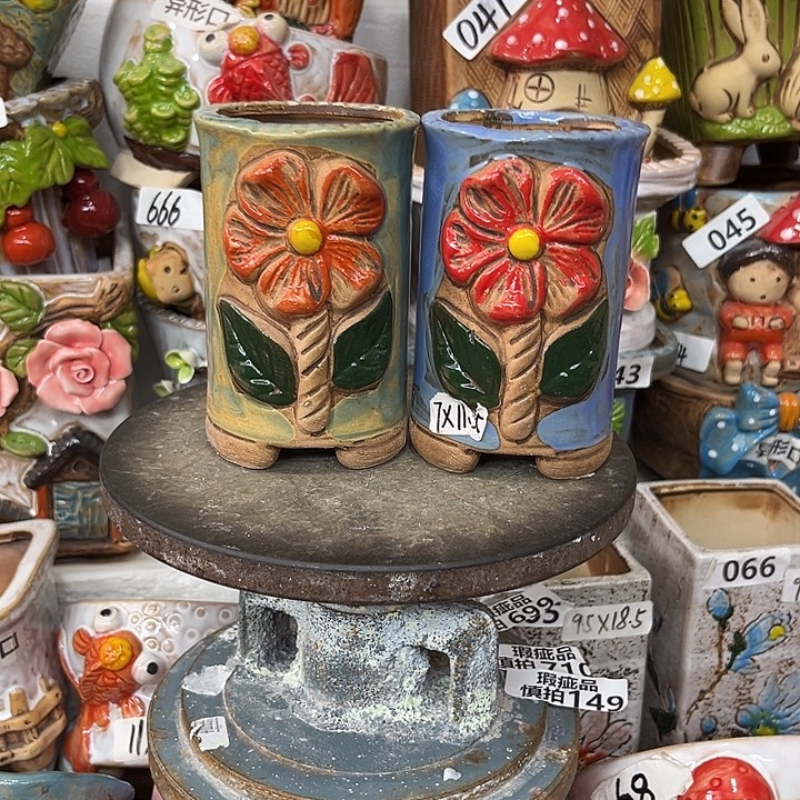 粗陶材质多肉花盆