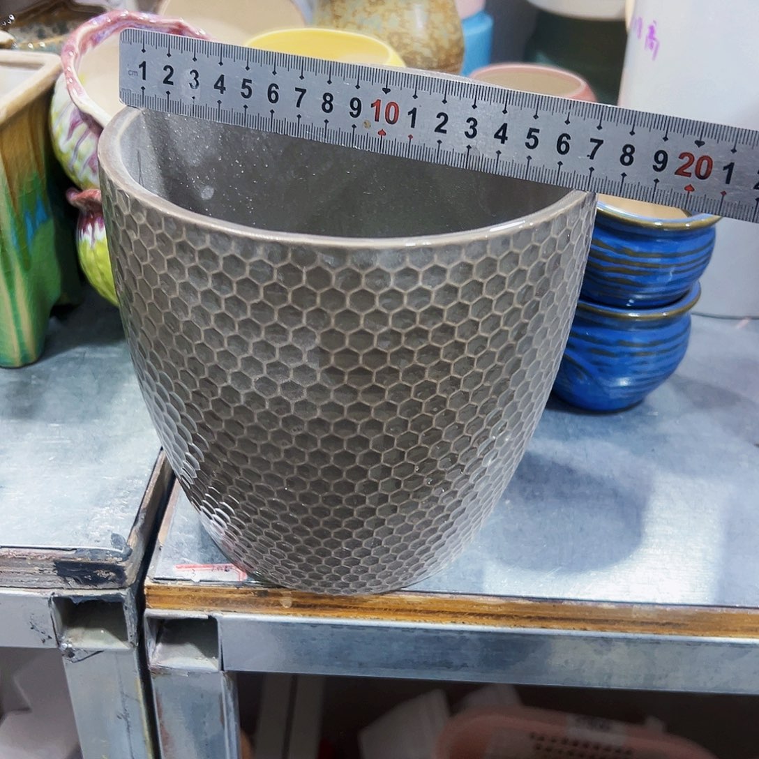 有孔，外贸尾单陶瓷花盆凑单10米包邮