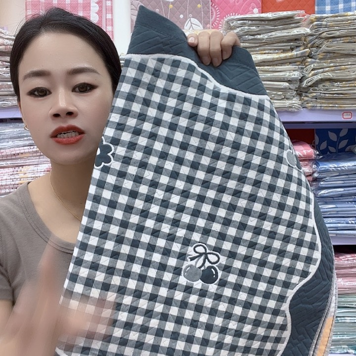 棉灰色格子纯棉面料